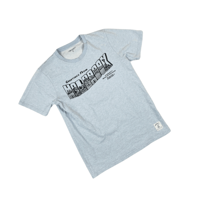 Carhartt babyblue "Holbrook" T-shirt z dużym nadrukiem (S/M)