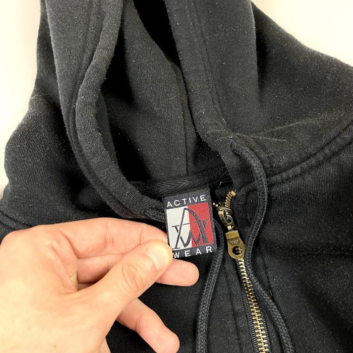 Active Wear washed zip hoodie (M) - obrazek 3