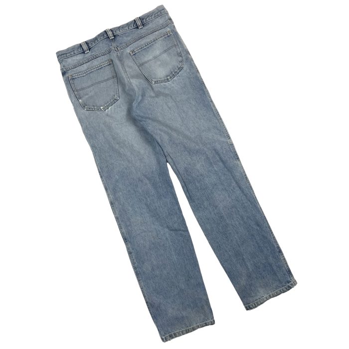 Vintage distressed denim spodnie jeansowe y2k (L) - obrazek 2