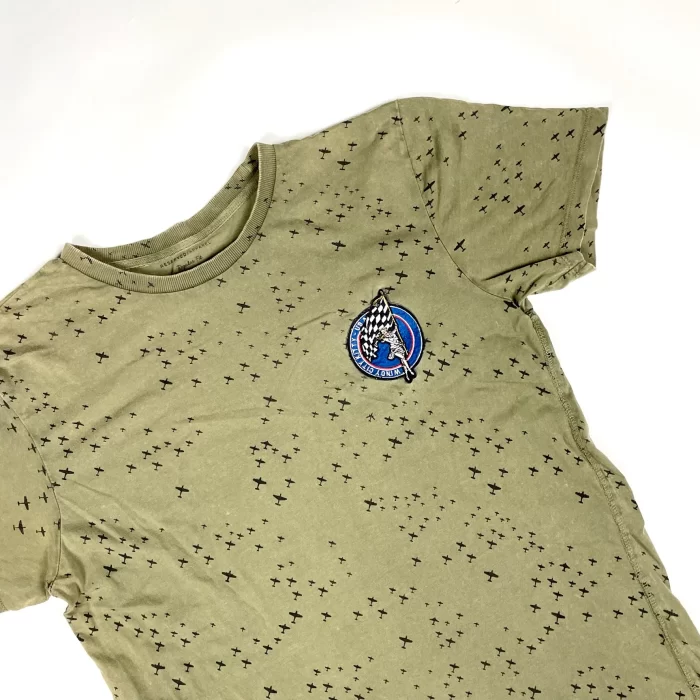 Reserved T-shirt khaki militarny vibe (M) - obrazek 3