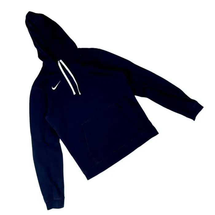 Nike navy hoodie bluza z kapturem z haftem streetwear (S)