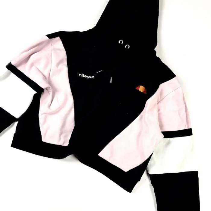 Ellesse cropped hoodie bluza z haftem streetwear (M) - obrazek 3