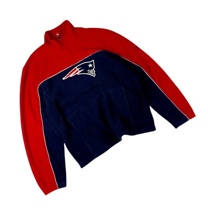 Reebok NFL New England Patriots zip polar zapinana bluza y2k 90s (M/L)