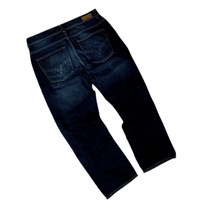 DKNY navy faded spodnie jeansowe denim (L/XL) - obrazek 2