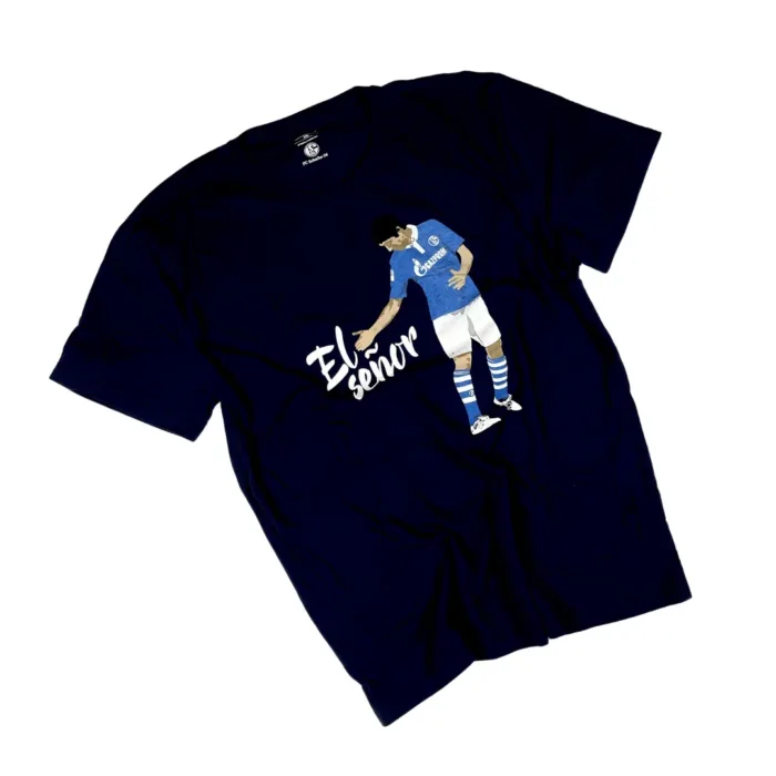 FC Schalke 04 El Señor navy T-shirt koszulka z dużym nadrukiem (L/XL)