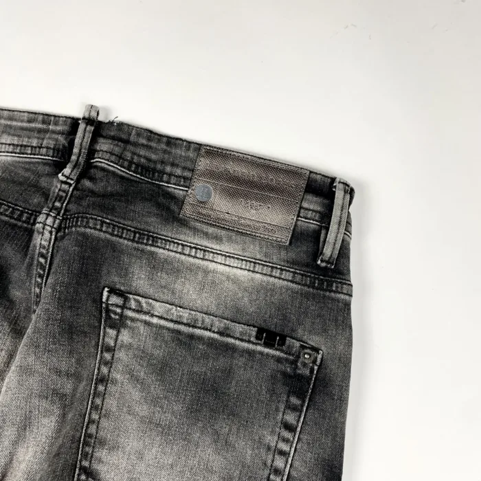 Leonardo Lopes czarne distressed spodnie jeansowe z dziurami streetwear (36) - obrazek 6