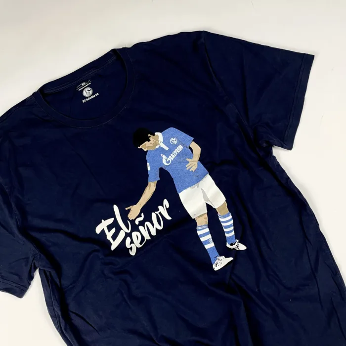 FC Schalke 04 El Señor navy T-shirt koszulka z dużym nadrukiem (L/XL) - obrazek 3