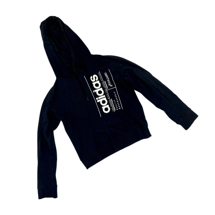 Adidas hoodie z dużym nadrukiem (XS/S)