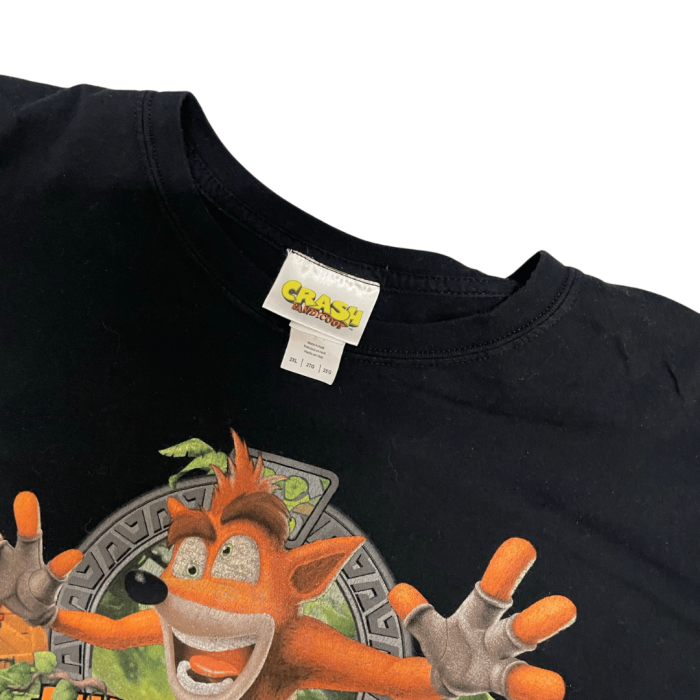 Vintage Crash Bandicoot oversize T-shirt z dużym nadrukiem (XL) - obrazek 3