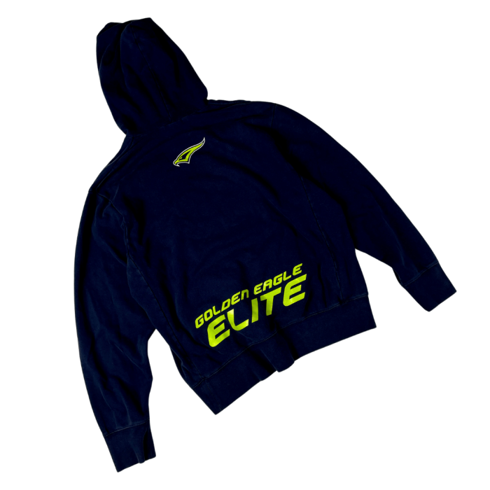 Nike navy hoodie Golden Eagle Elite University bluza z nadrukiem streetwear (M/L) - obrazek 2