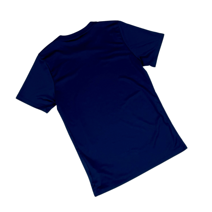 Nike navy sportowy T-shirt z haftem (S/M) - obrazek 2