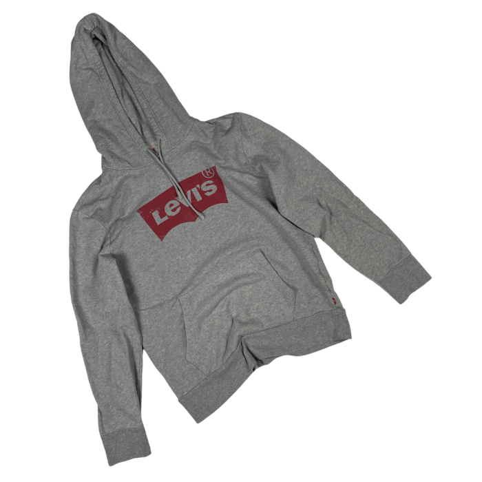 Levi's szara bluza z kapturem hoodie streetwear y2k retro vintage (S/M)