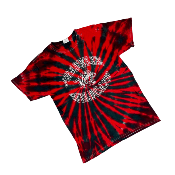 Tie Dye T-shirt Franklin Wildcats (M)