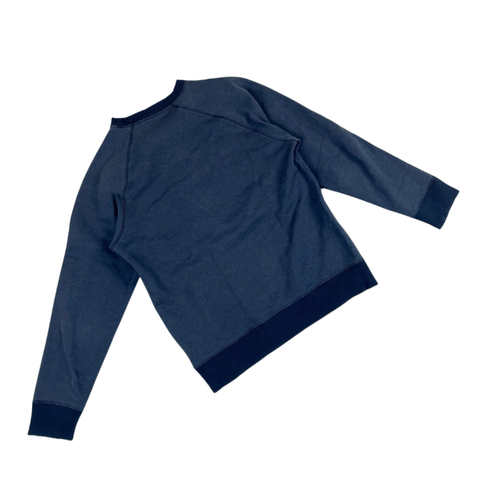 Adidas navy crewneck z dużym nadrukiem (M) - obrazek 2