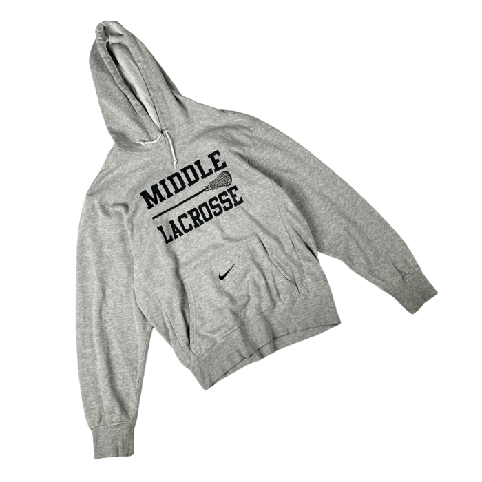 Nike Middle Lacrosse university hoodie bluza z kapturem z dużym nadrukiem (S/M)