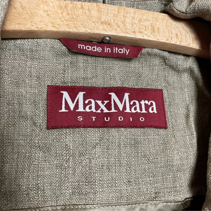 Max Mara Studio brązowa damska marynarka vintage 90s - obrazek 6