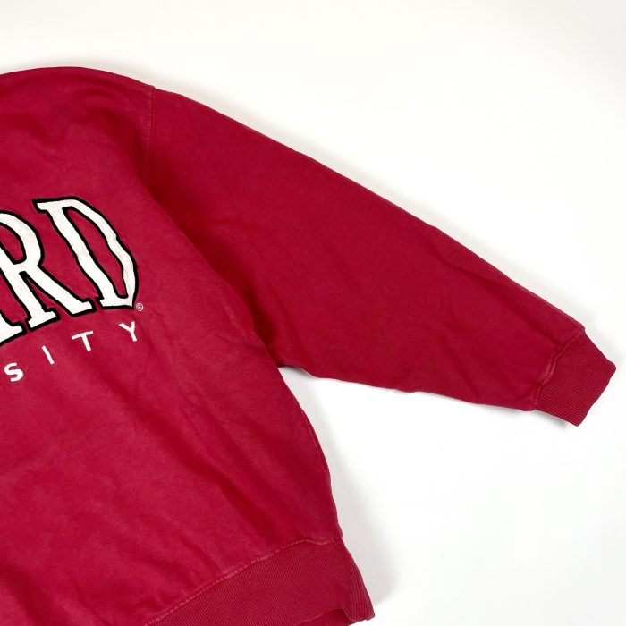 Harvard University boxy crewneck bluza z dużym haftem (M/L) - obrazek 3