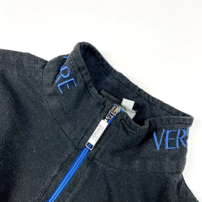 Versace Jeans zapinany polarek 1/4 zip sweter (S/M) - obrazek 5