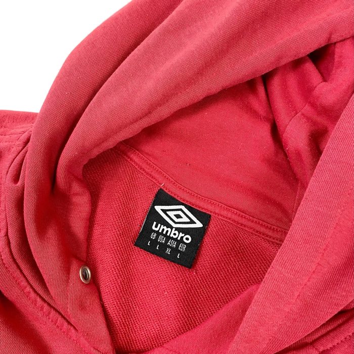 Vintage red Umbro hoodie bluza z kapturem 90s (M/L) - obrazek 3