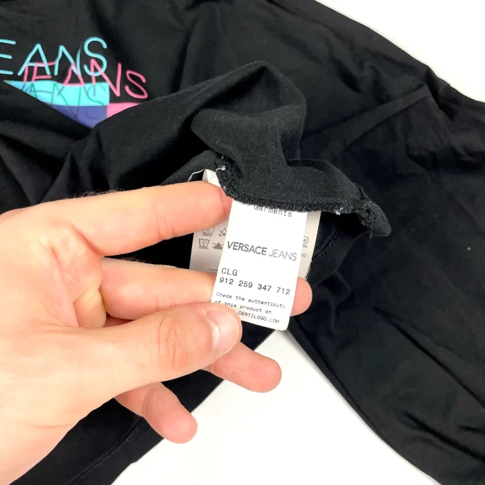 Versace Jeans cropped longsleeve koszulka z długim rękawem (M) - obrazek 5