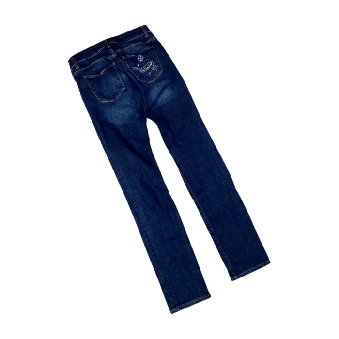 Love Moschino navy denim spodnie jeansowe rozmiar 26 (S) - obrazek 2