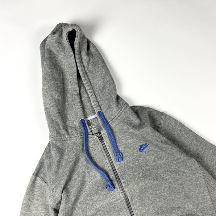 Nike zip hoodie z haftem bluza z kapturem y2k (M) - obrazek 3