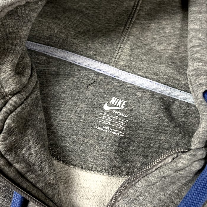 Nike zip hoodie z haftem bluza z kapturem y2k (M) - obrazek 4