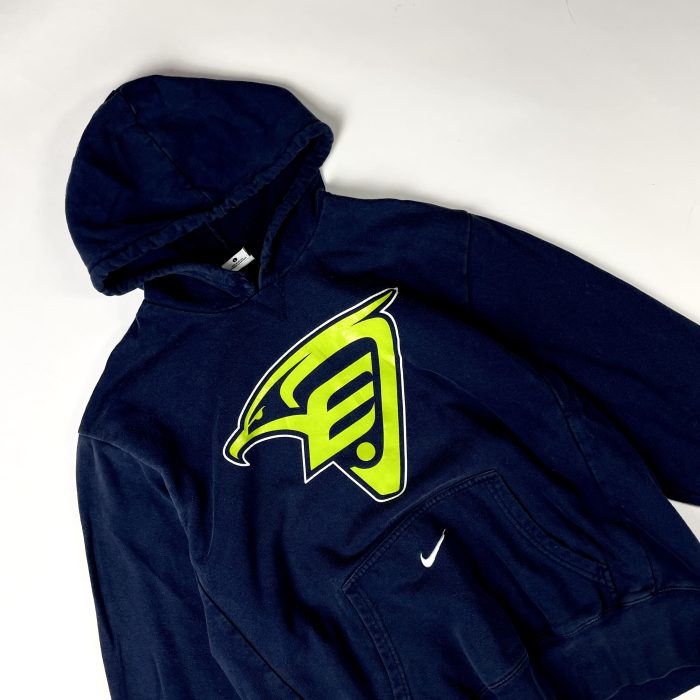 Nike navy hoodie Golden Eagle Elite University bluza z nadrukiem streetwear (M/L) - obrazek 3