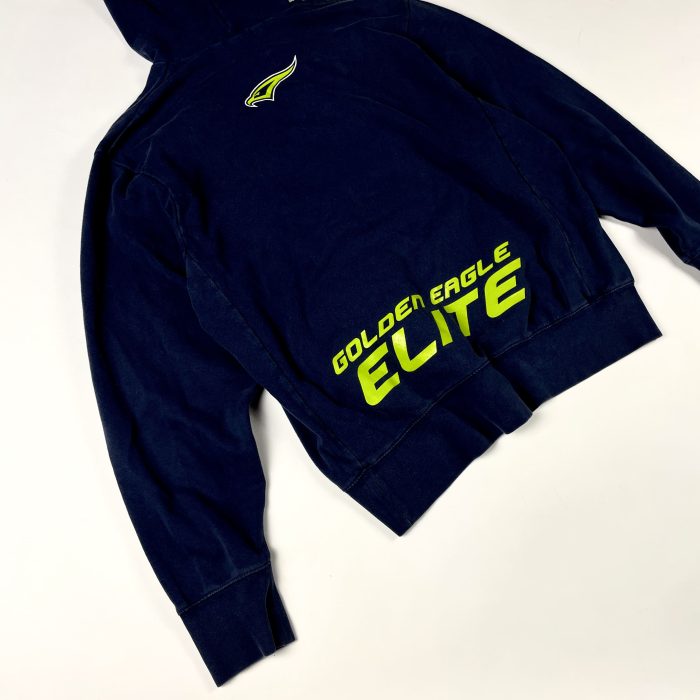 Nike navy hoodie Golden Eagle Elite University bluza z nadrukiem streetwear (M/L) - obrazek 4