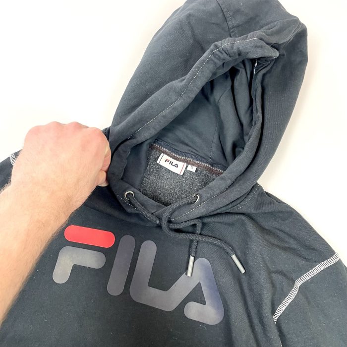 Vintage Fila hoodie bluza z kapturem (S) - obrazek 3