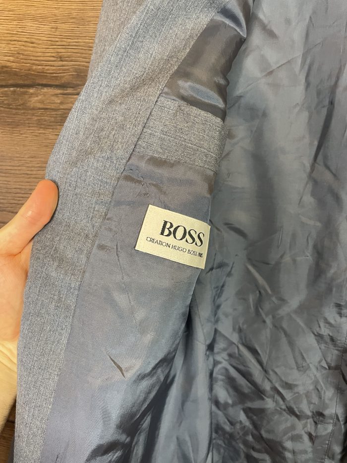 Hugo Boss szara vintage marynarka (L) - obrazek 3