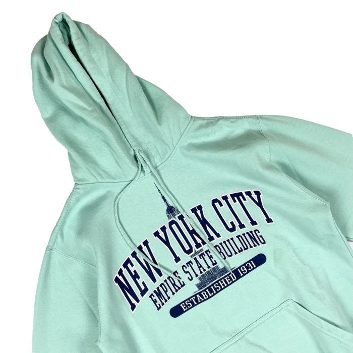 New York City lime hoodie bluza z kapturem (S) - obrazek 2