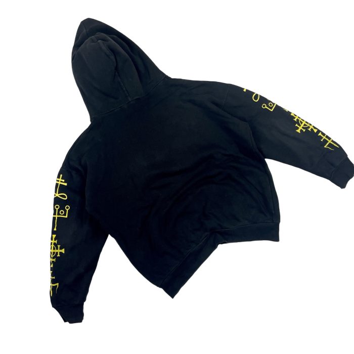 Semtex Hardwear Demon czarna bluza z kapturem hoodie z nadrukami (M) - obrazek 2