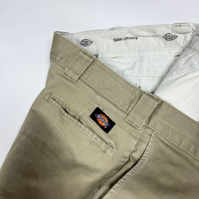 Dickies spodnie brązowe garniturowe materiałowe streetwear y2k (38) - obrazek 3