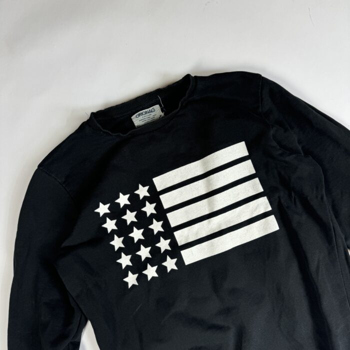 Jack & Jones distressed crewneck USA duży nadruk streetwear y2k (M) - obrazek 3