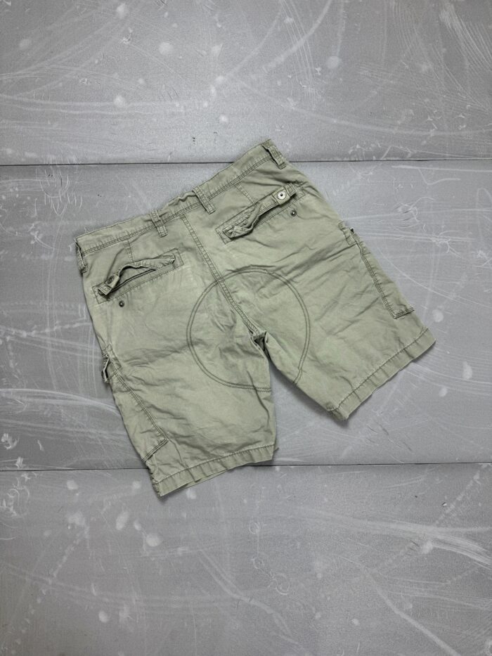 Vintage cargo khaki szorty (L) - obrazek 2