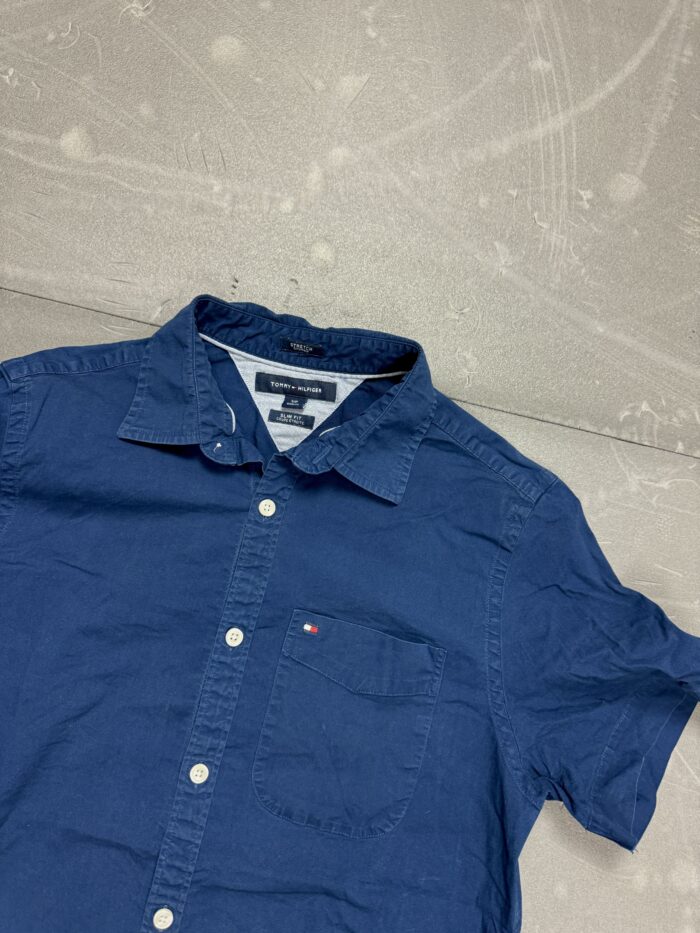 Tommy Hilfiger navy koszula (S) - obrazek 3