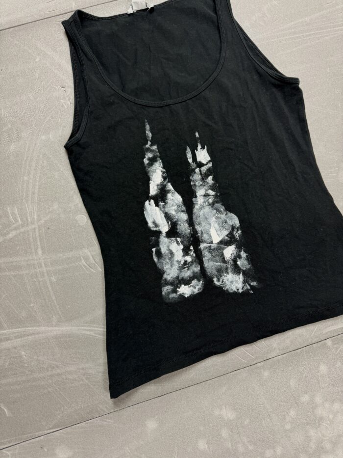 GOD Sample czarny tank top koszulka custom (S/M) - obrazek 2