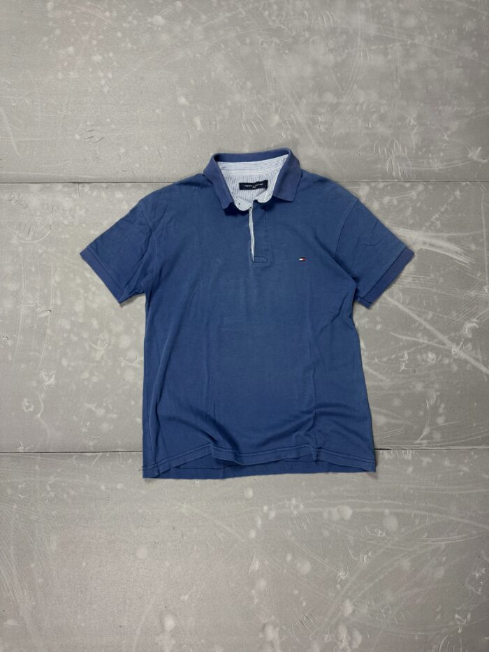 Tommy Hilfiger navy polo T-shirt (M)