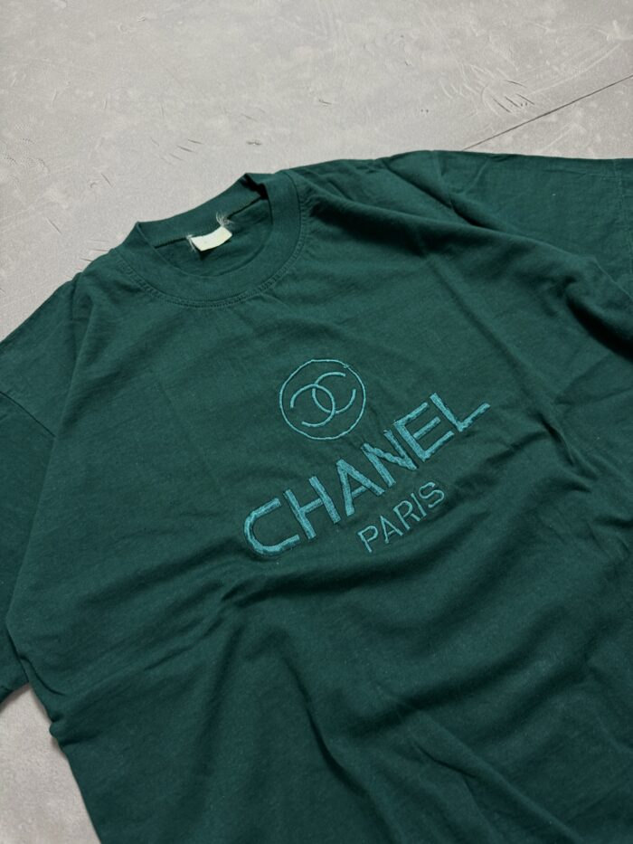 Chanel Paris bootleg spellout T-shirt (S/M) - obrazek 3