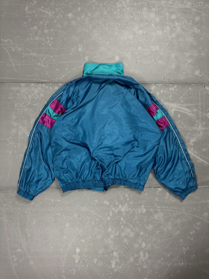 Vintage boxy 90s windbreaker kurtka przeciwwiatrówka (L) - obrazek 2