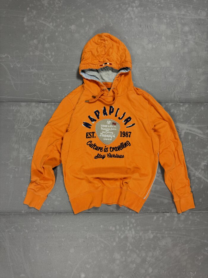 Vintage Napapijri hoodie z haftem 90s (M/L)