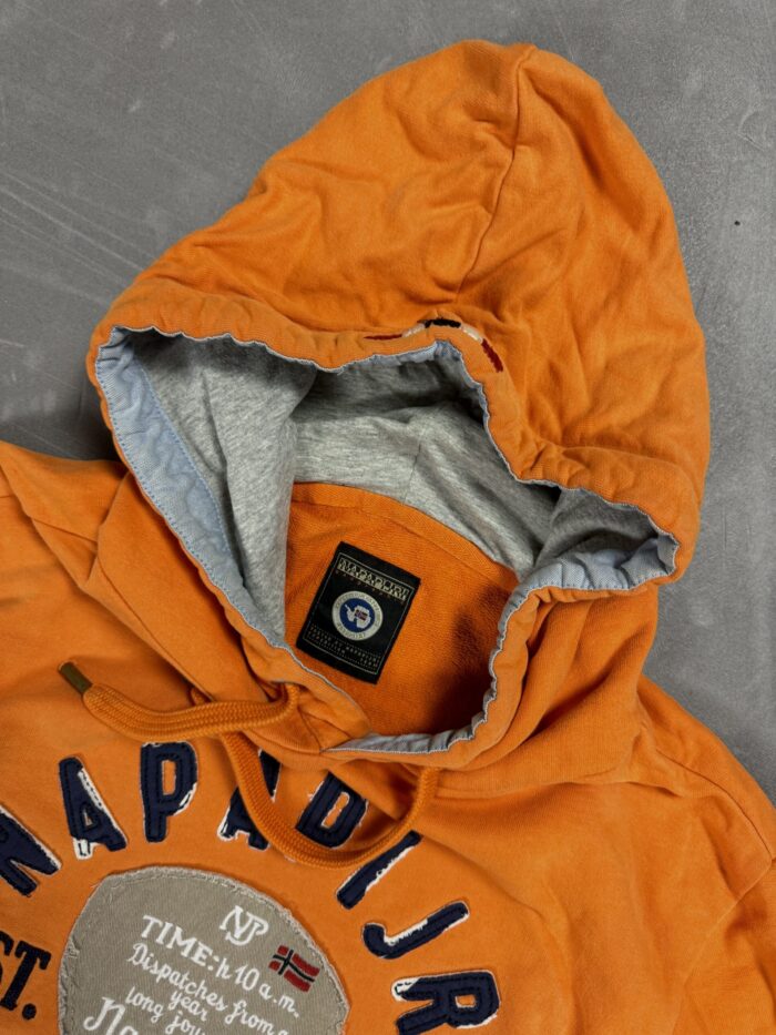 Vintage Napapijri hoodie z haftem 90s (M/L) - obrazek 4