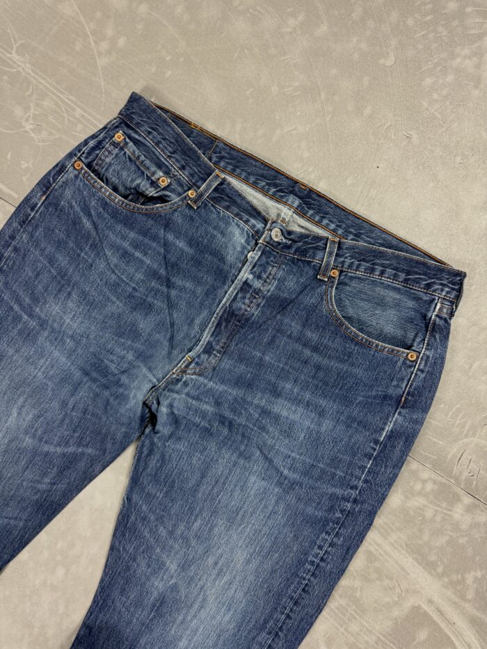 Levi's 501 denim spodnie jeansowe washed (33x32) - obrazek 3