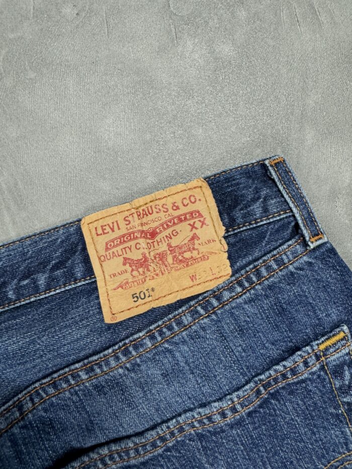 Levi's 501 denim spodnie jeansowe washed (33x32) - obrazek 5