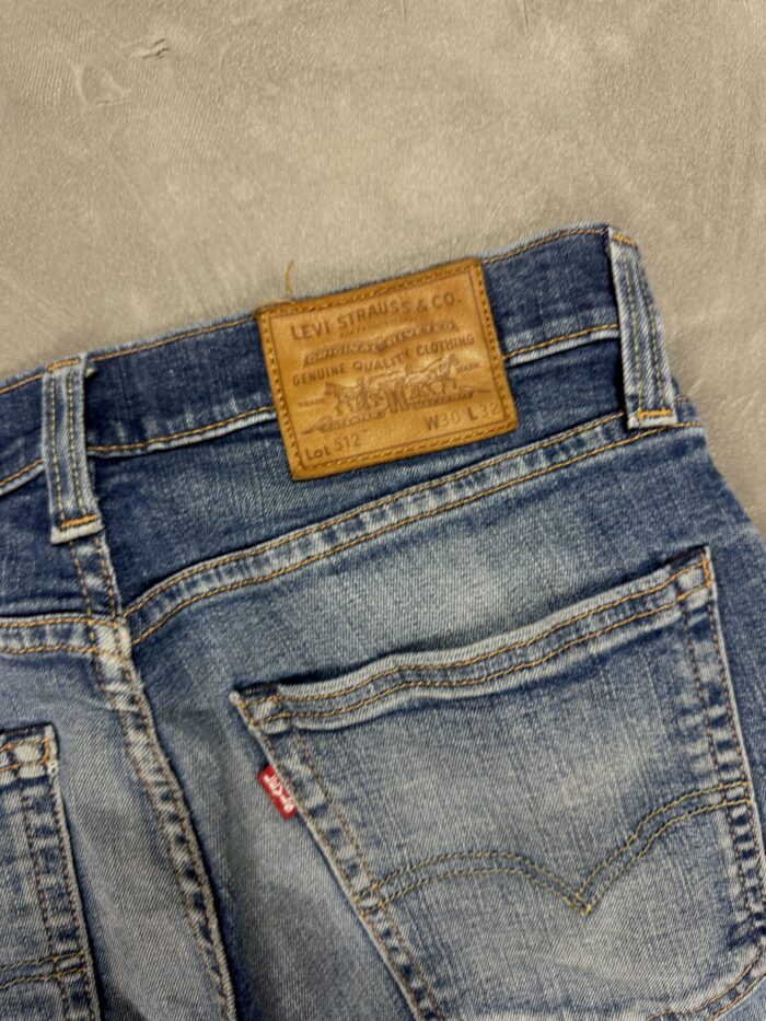 Levi's Lot. 512 denim spodnie jeansowe faded (30x32) - obrazek 6