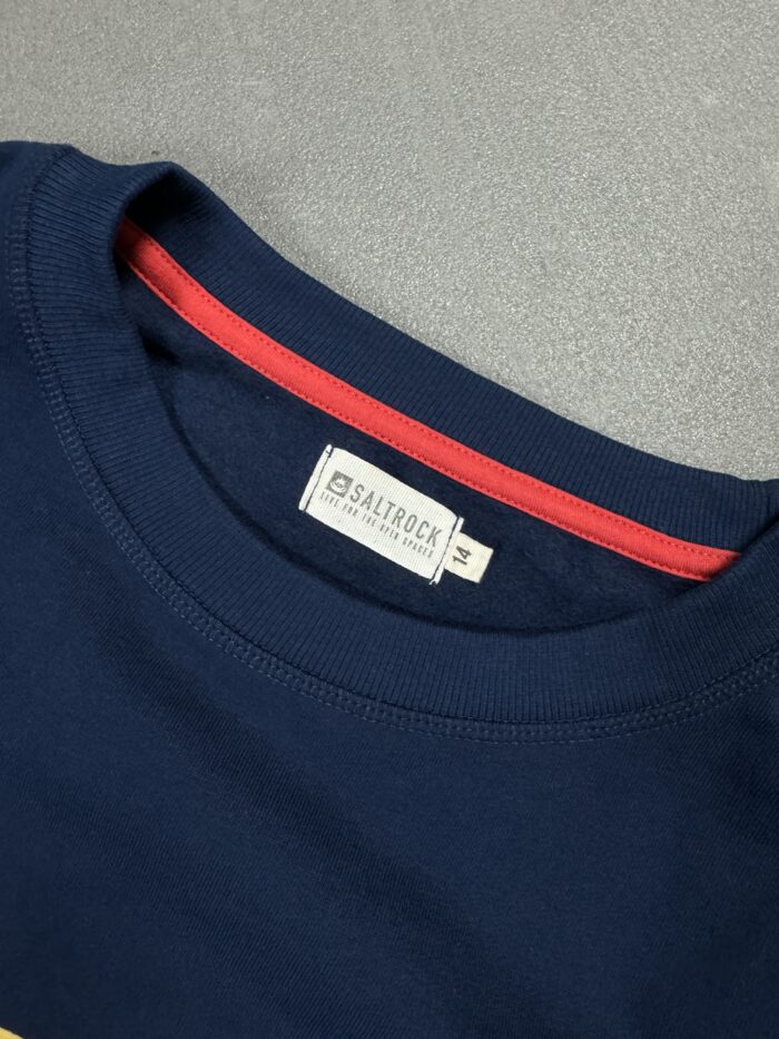 Saltrock navy crewneck z dużym printem (S/M) - obrazek 3