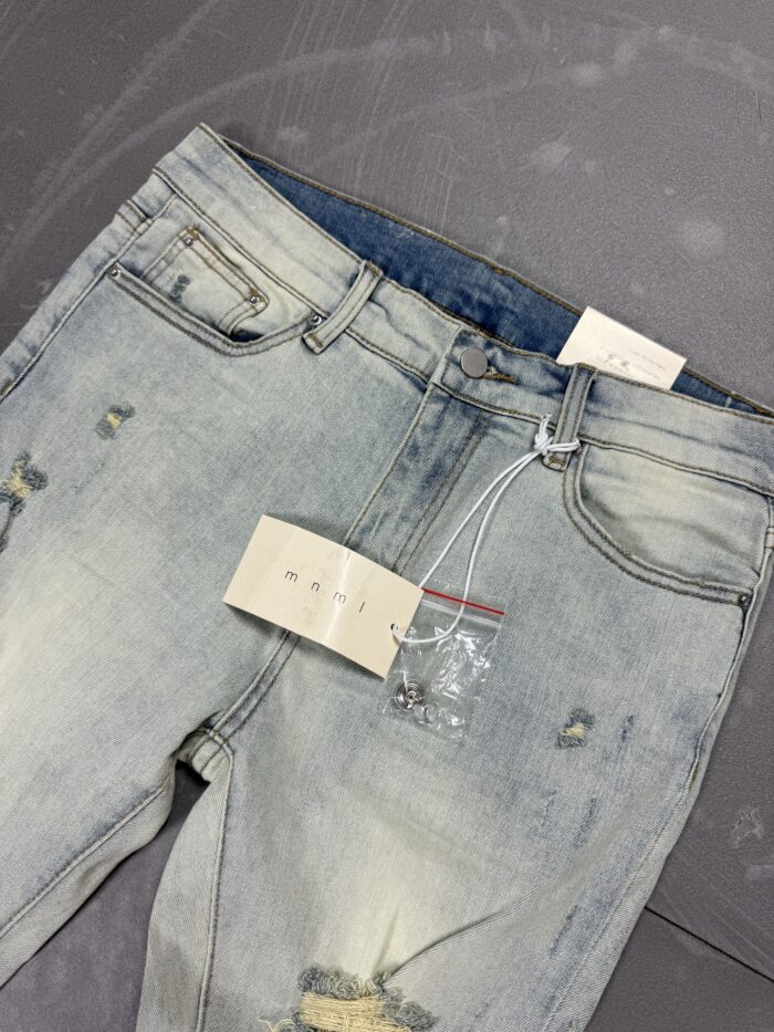 MNML distressed denim spodnie jeasnowe (32) - obrazek 3