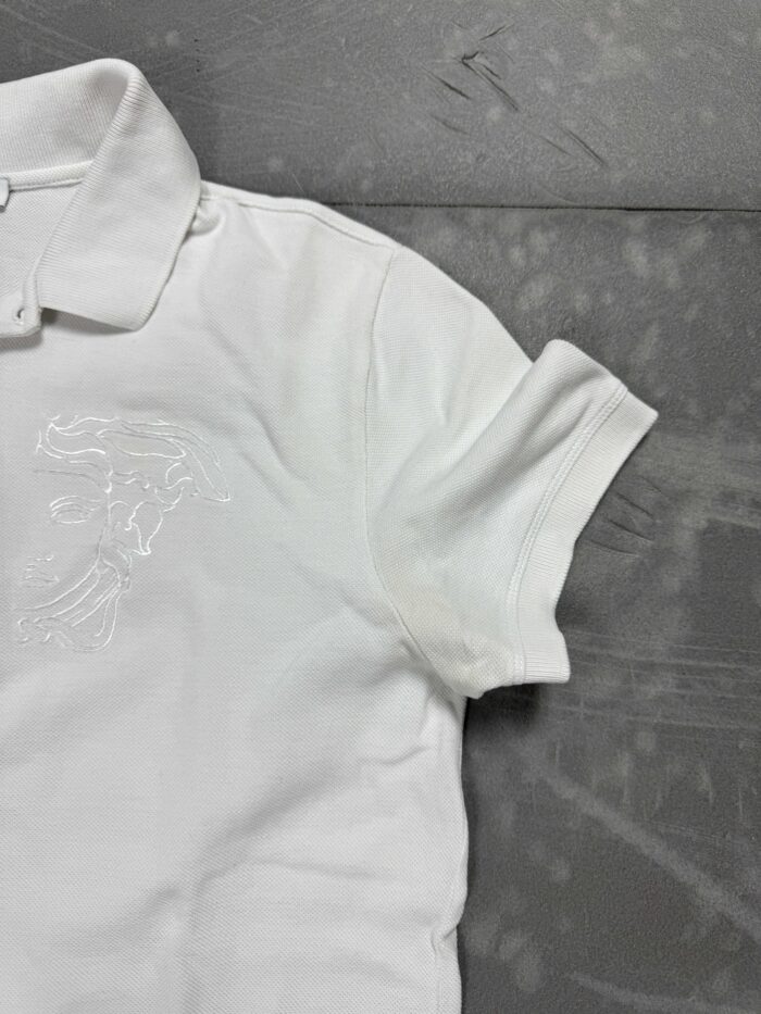 Versace polo T-shirt z dużym haftem (S/M) - obrazek 4