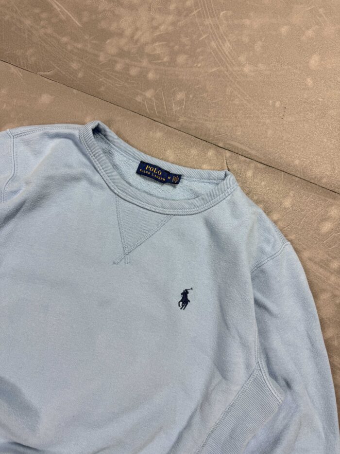 Ralph Lauren babyblue crewneck bluza (S/M) - obrazek 3